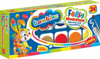 Farby akwarelowe 24 kolory Bambino